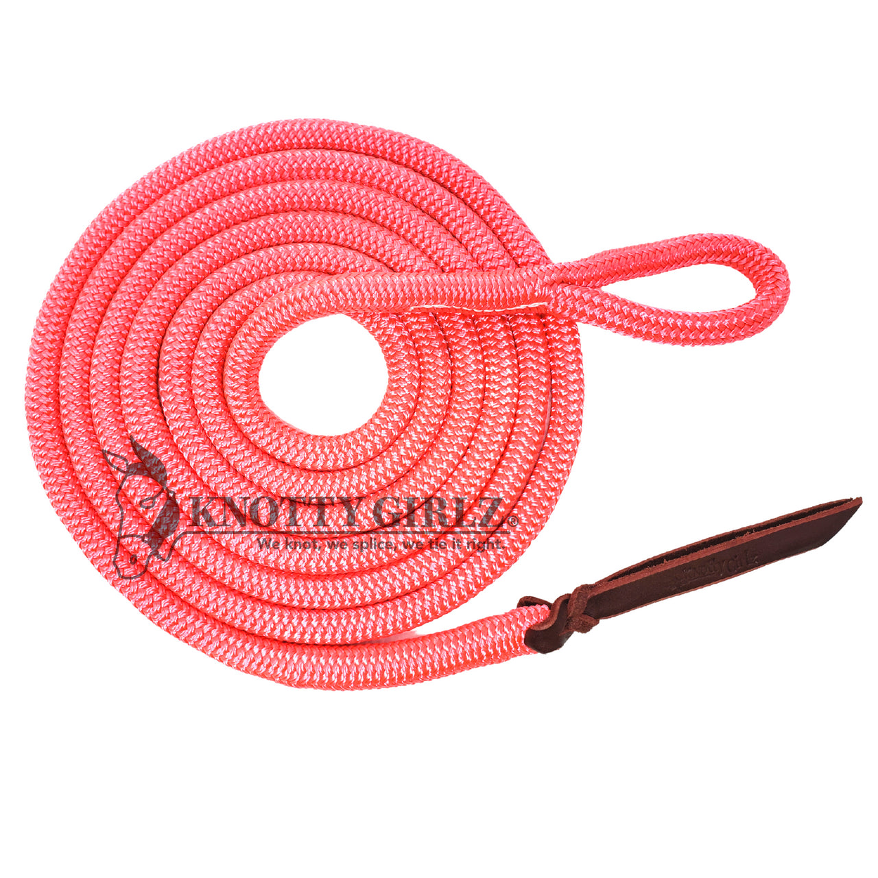 Knotty Girlz 12 Ft Lead Rope W/ Bull Snap