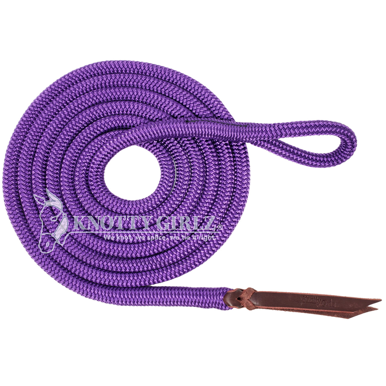 Knotty Girlz 12 Ft Lead Rope W/ Bull Snap