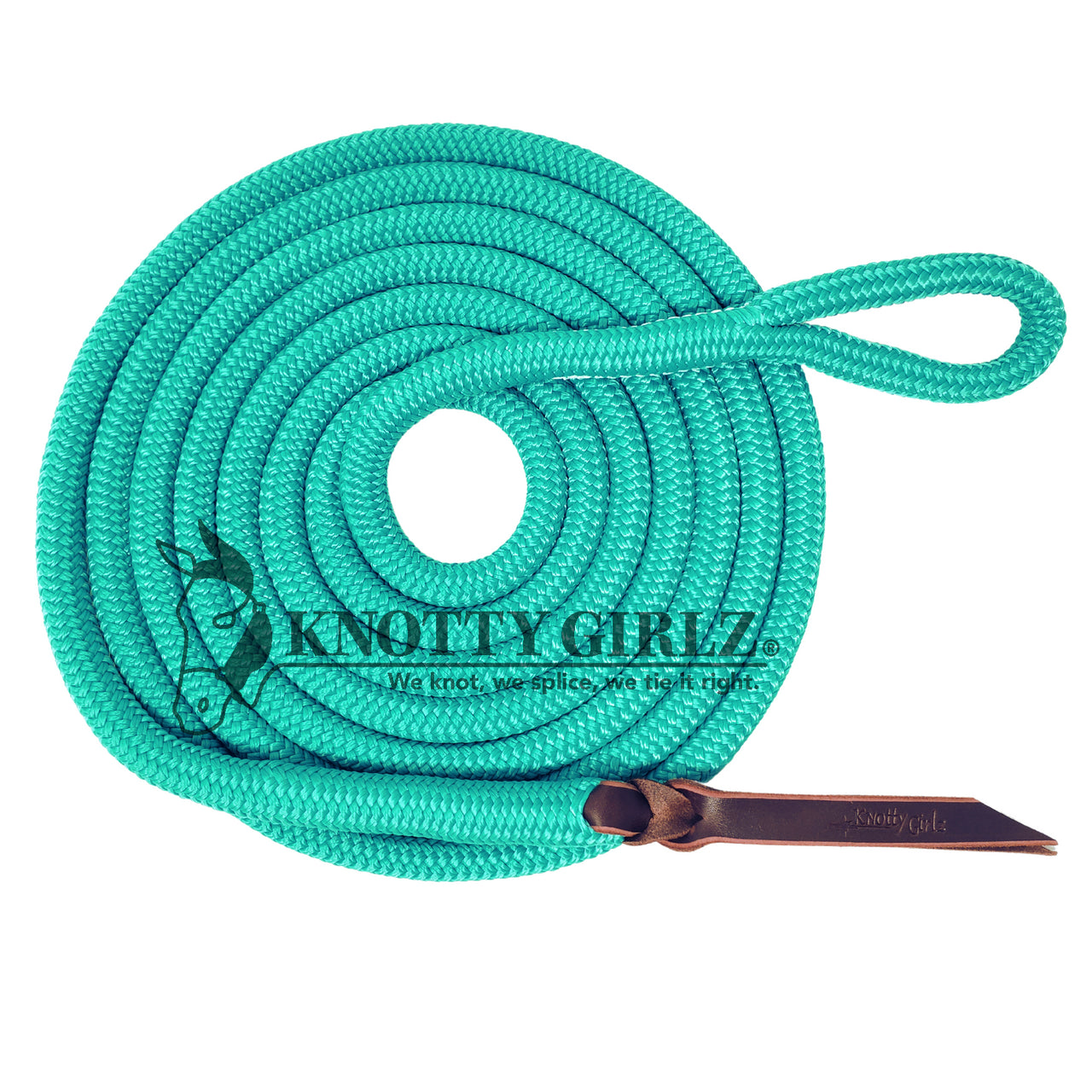 Knotty Girlz 12 Ft Lead Rope W/ Bull Snap