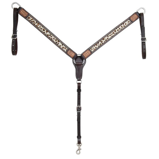 Rafter T Ranch- Leopard Inlay Breast Collar