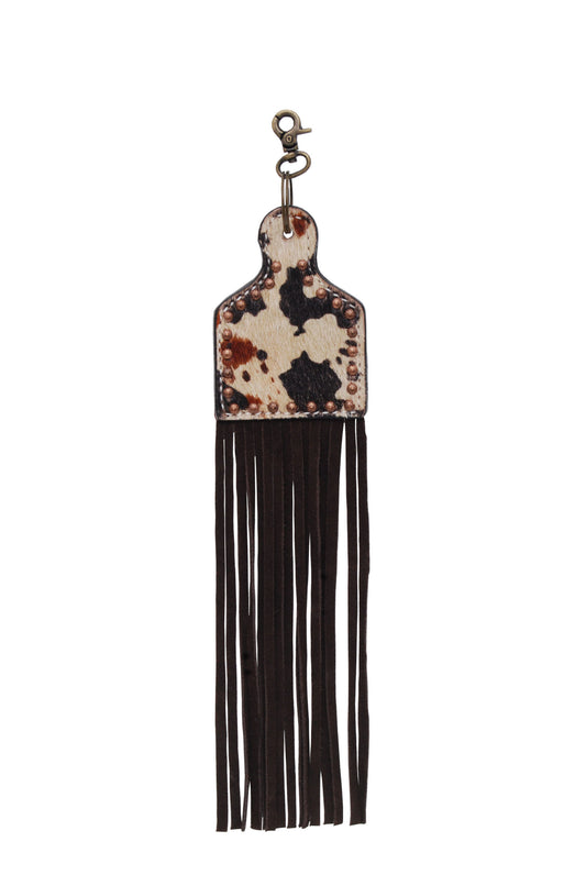 Rafter T Ranch Peppered Print Saddle Charm