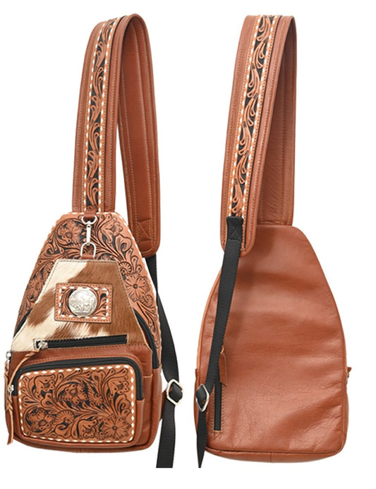 Rafter T Ranch Leather Sling Bag