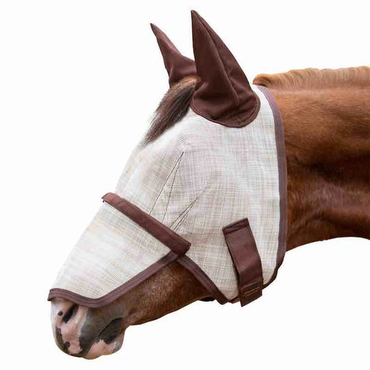 Kensington Fly Mask With Removable Nose & Mesh Ears- Desert Sand