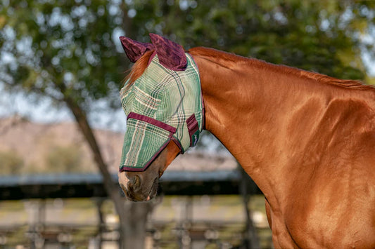 Kensington Fly Mask With Removable Nose & Mesh Ears- Imperial Jade