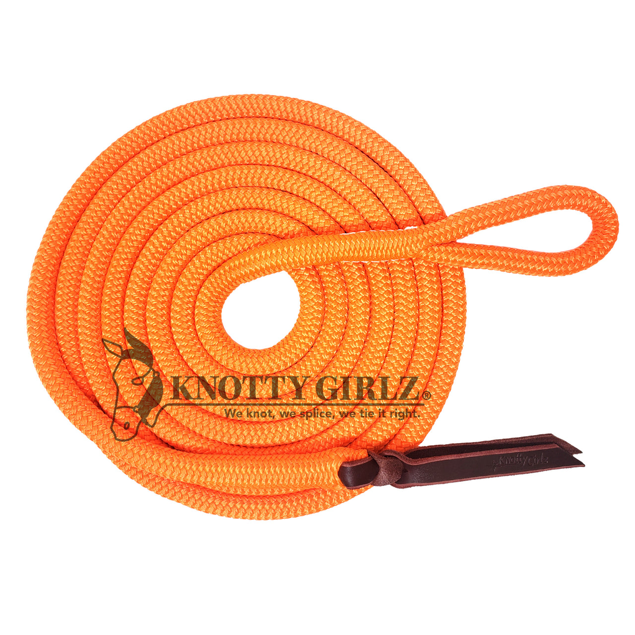 Knotty Girlz 12 Ft Lead Rope W/ Bull Snap