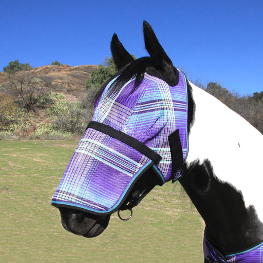 Kensington Fly Mask With Removable Nose-  Lavender Mint