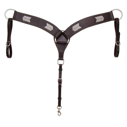 Oxbow Sonoma Roper Breast Collar with Rawhide Weaving