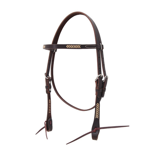 Oxbow Sonoma Browband Headstall with Rawhide Weaving