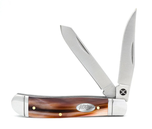 Hooey Knife Ox Horn Trapper