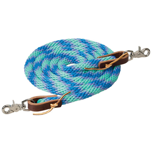 Weaver Poly Roper Reins Mint/ Lavender