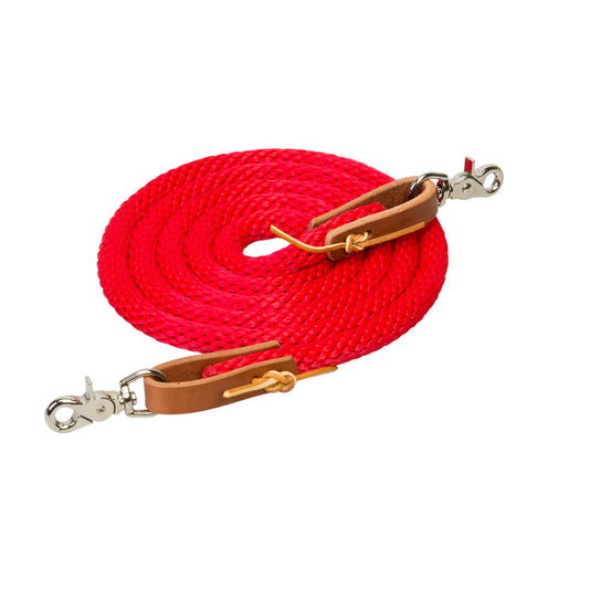 Weaver Poly Roper Reins Red